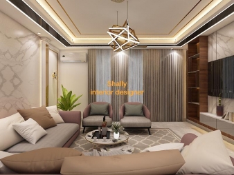 Drawing Room Interior Design in Kamla Nagar